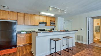 Kitchen bar in each apartment